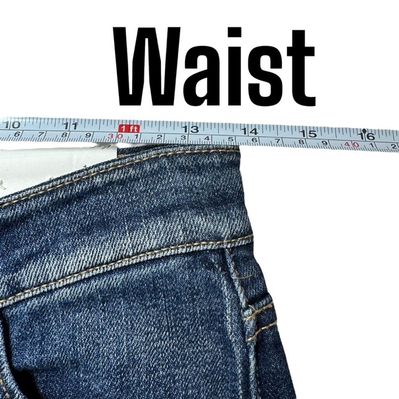 NWT Kancan distressed relaxed ankle crop jeans women’s 24 mid rise - Picture 8 of 11